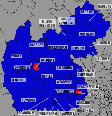 Bedfordshire, Berkshire, Buckinghamshire and Oxfordshire