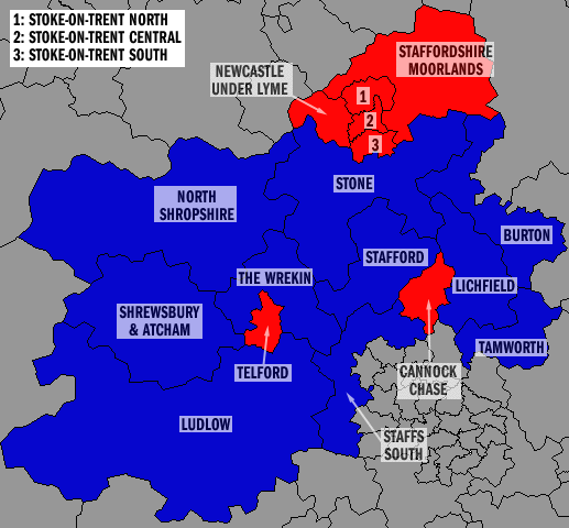 Shropshire and Staffordshire