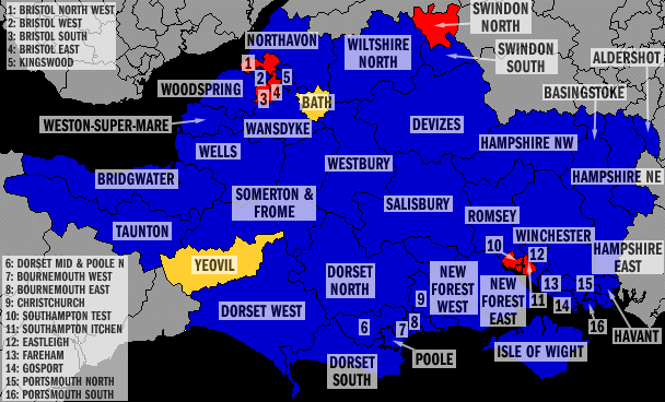 Dorset, Hampshire, Somerset and Wiltshire
