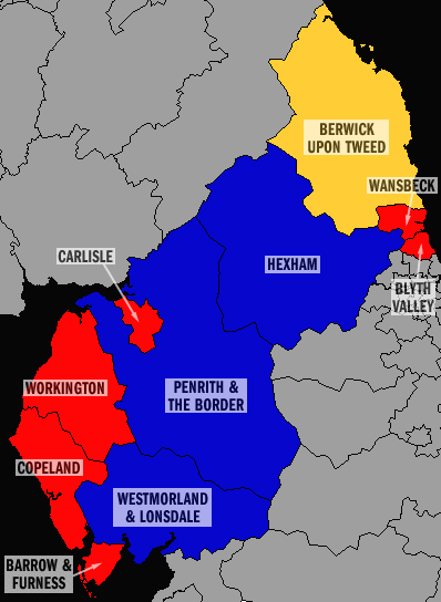 Cumbria and Northumberland