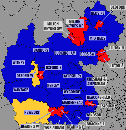 Bedfordshire, Berkshire, Buckinghamshire and Oxfordshire