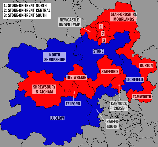 Shropshire and Staffordshire